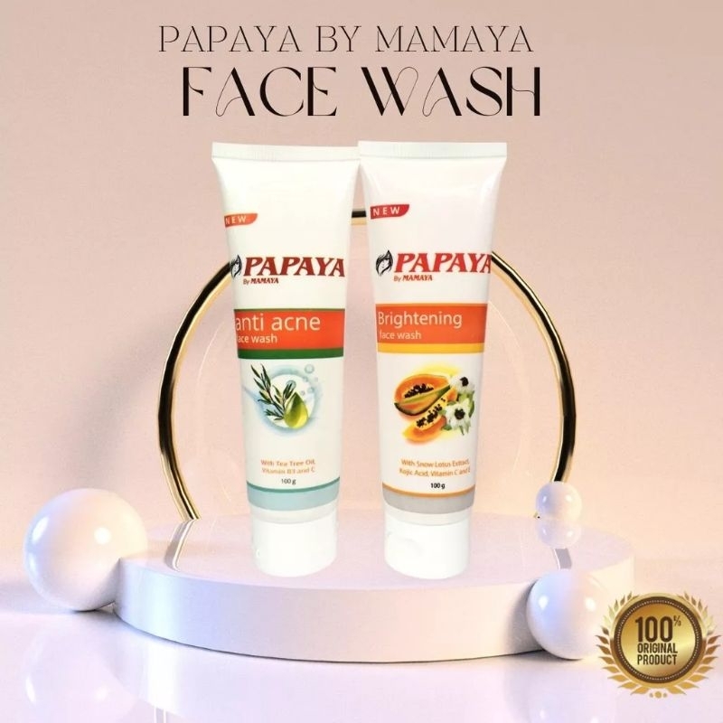PAPAYA FACIAL WASH/PAPAYA BY MAMAYA