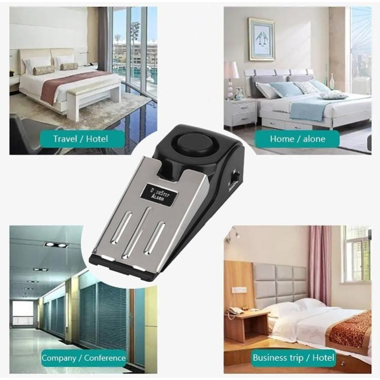 Security Door Stop Alarm Pintu Rumah Anti Theft Maling Ganjal Sumbat