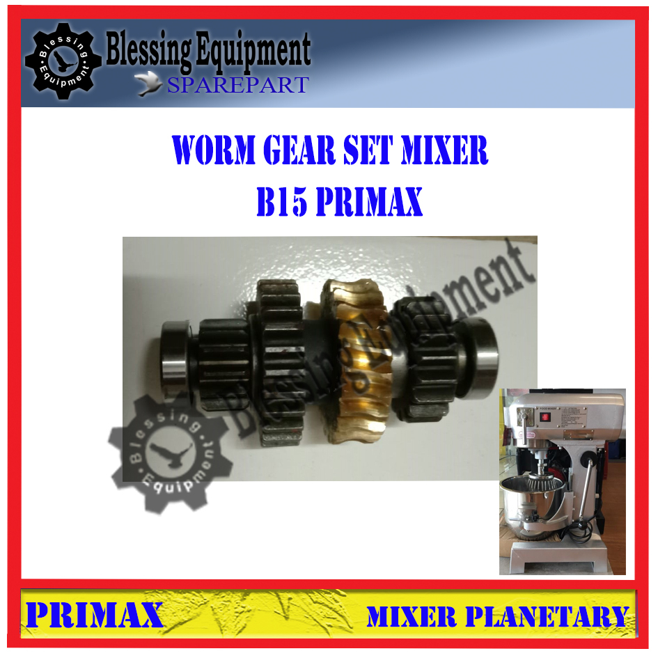B15 Sparepart Worm Gear Set Mixer Planetary 15L Primax Original