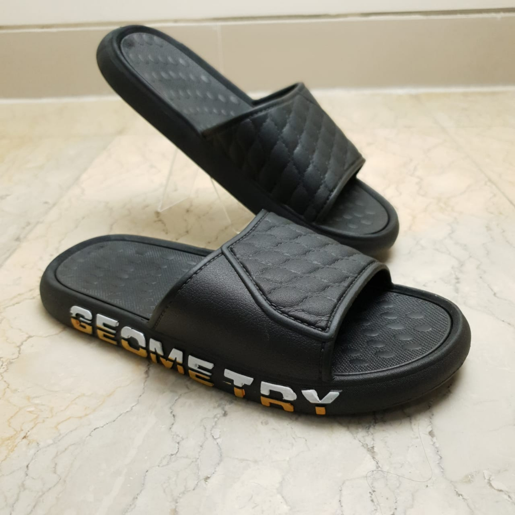 Sandal Slop Karet PCU Pria motif GEOMETRY MKY SH-A08 40-44