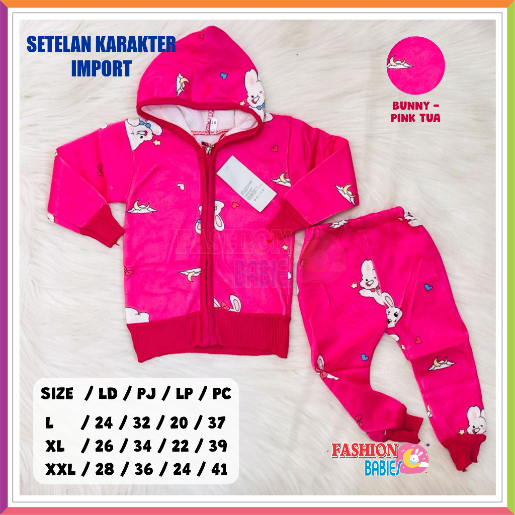 SETELAN SWEATER KARAKTER TOPI IMPORT | SETELAN TOPI ANAK ❤ Fashionbabies ❤