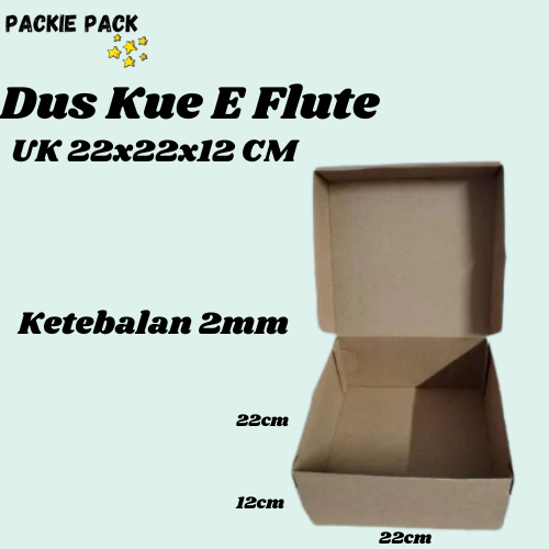 

Kardus/Packaging Box Cake Dll dll Diecut Ukuran 22x22x12 Cm (Pembelian min 10pcs)