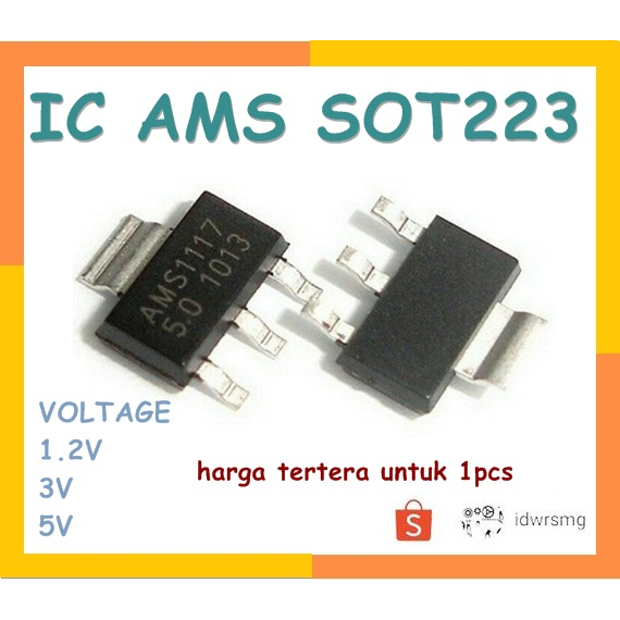 AMS 1117 SMD AMS1117 IC SOT-223 LDO 1.2v 3.3v 5v