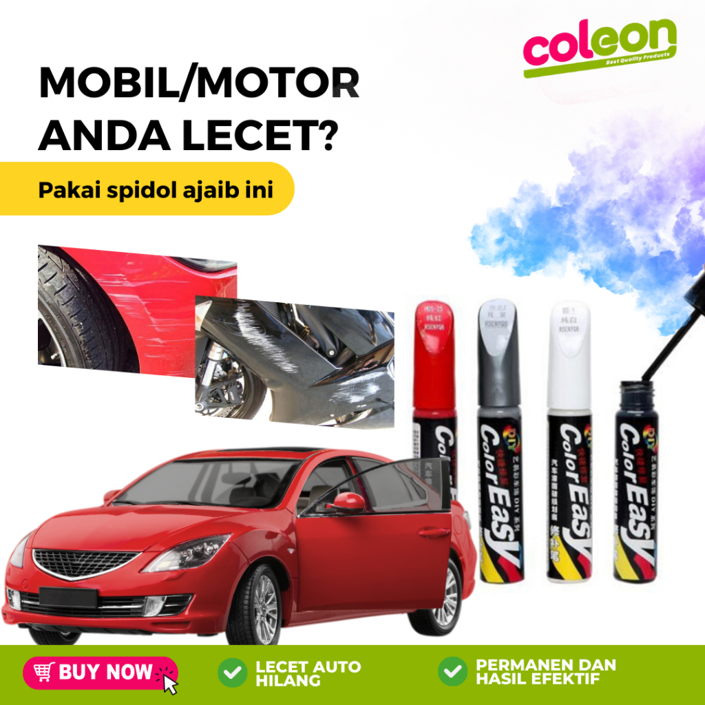 Color Easy Spidol Penghilang Baret Lecet Magic Remover Cat Motor Mobil Scratch Repair Koreksi Body  Marker Fix It Like A Pro Permanen Metalic Glossy