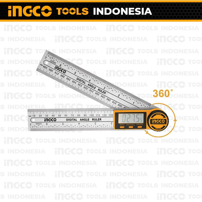 

Digital Angle Ruler (40cm) INGCO HDAR20701 Penggaris Sudut Siku Tukang