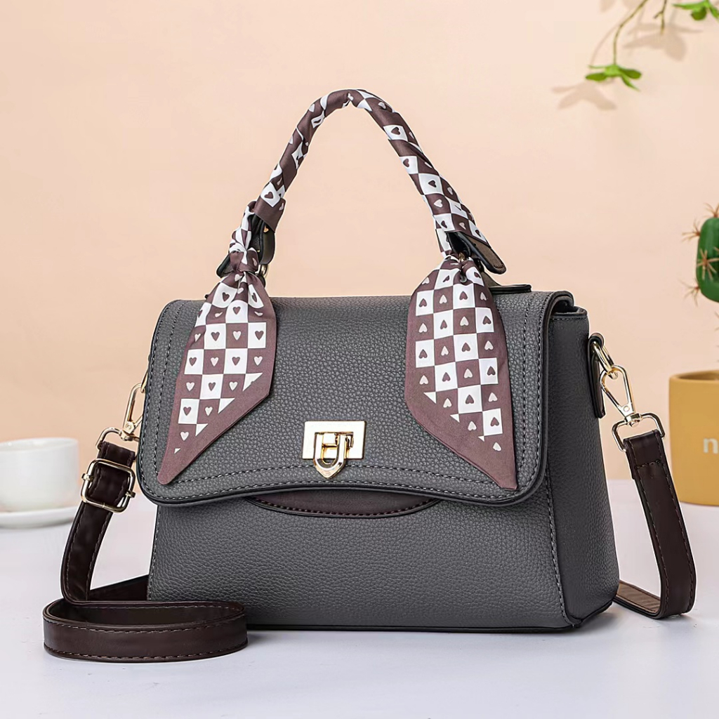 BJ43625 - PURPLE/KHAKI/DARKGRAY/BLACK/BEIGE TAS SLEMPANG WANITA FASHION IMPORT MODIS ELEGAN TERMURAH TERLARIS TERBARU BAGSTORE JAKARTA TAS BATAM BQ3625