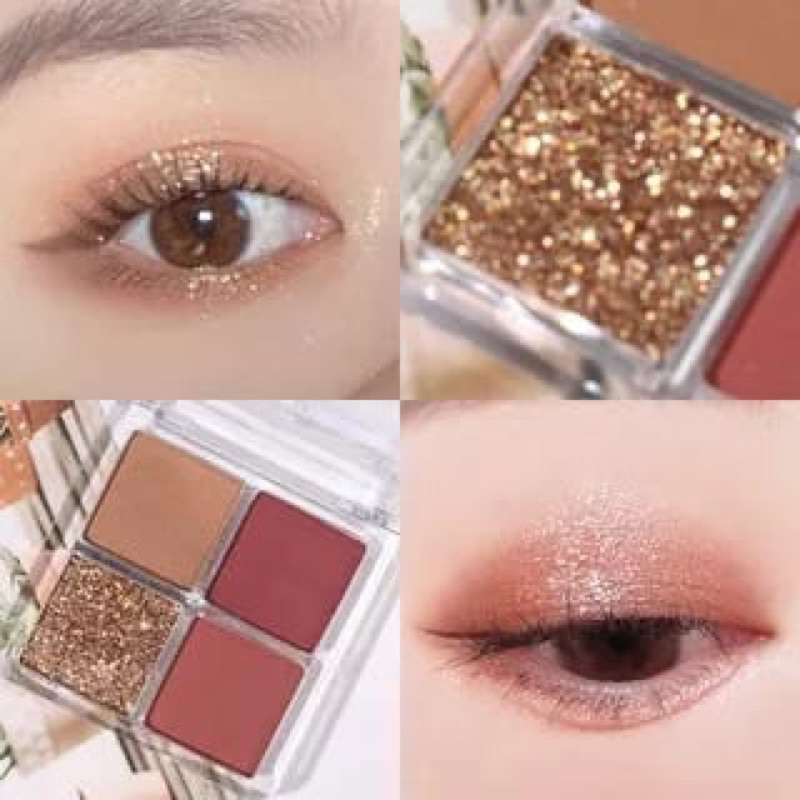 GRATIS ONGKIR COD MEDAN TERMURAH LAMEILA 3049 EYESHADOW 4 WARNA KOMBINASI GLITTER TAHAN LAMA