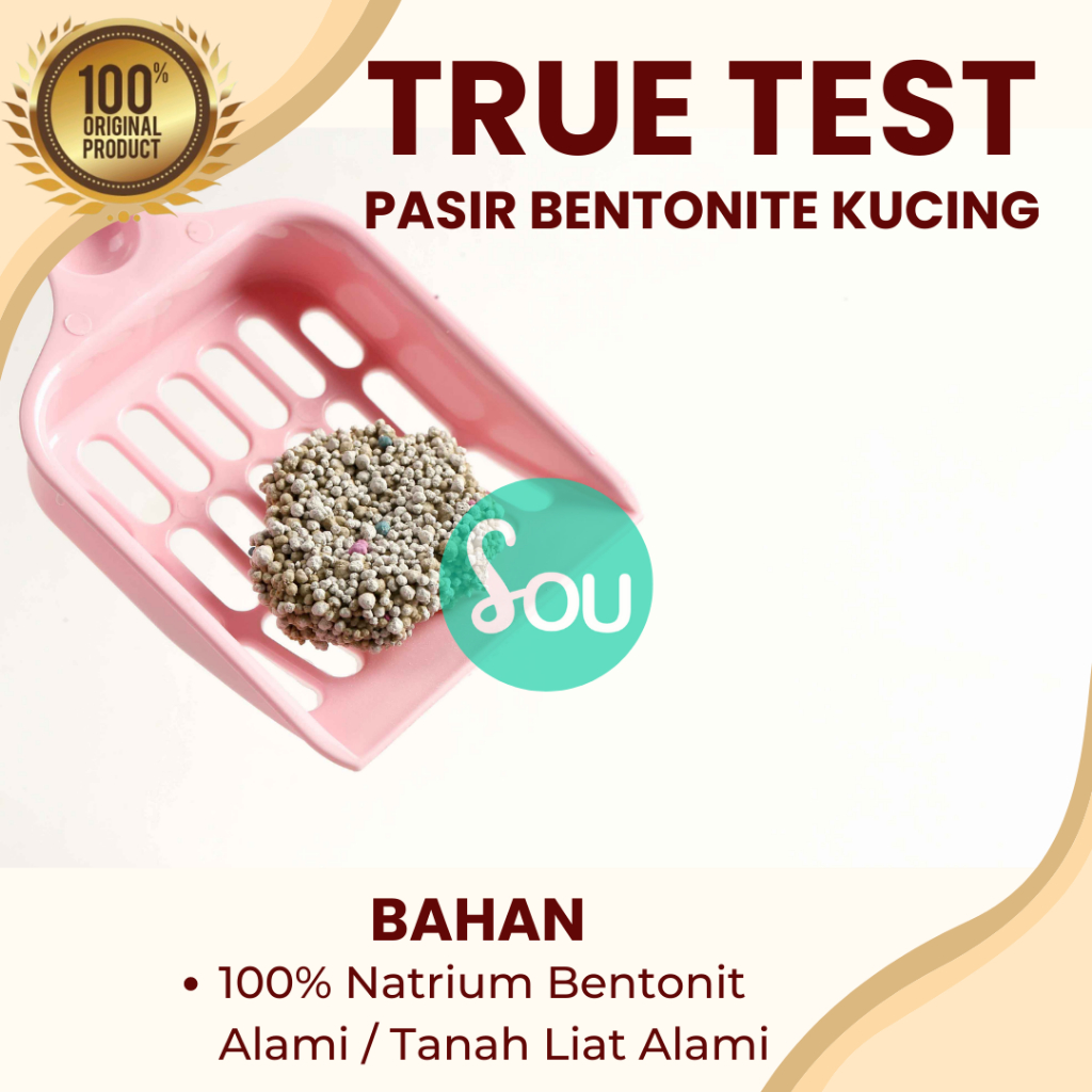 Pasir Gumpal True Test 5 Liter Kucing Pasir Anti Bau 10 Liter Original