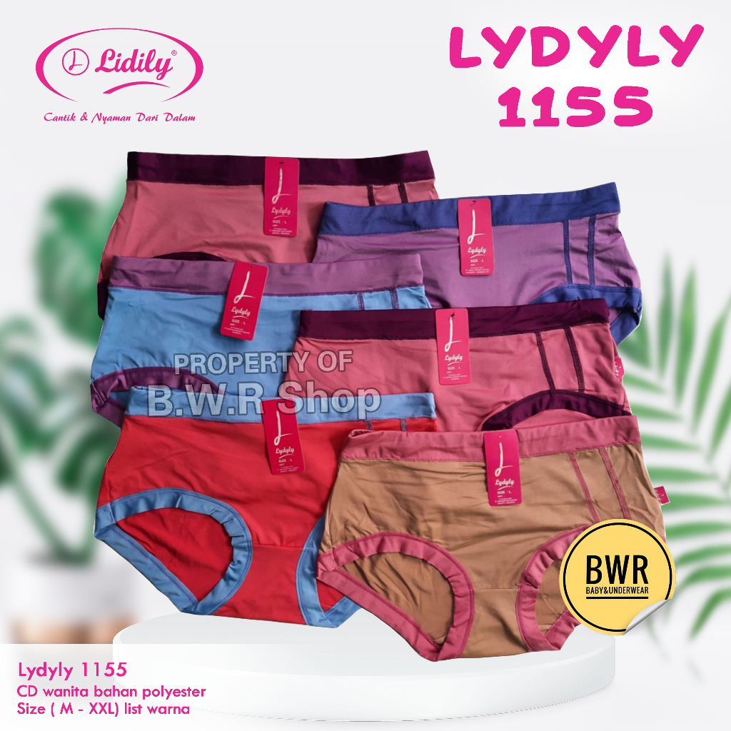 [ 3pc ] CD LYDYLY 1155 | Celana dalam wanita remaja dewasa lydyly Soft  Lydyly Supersoft List Warna | Bwr