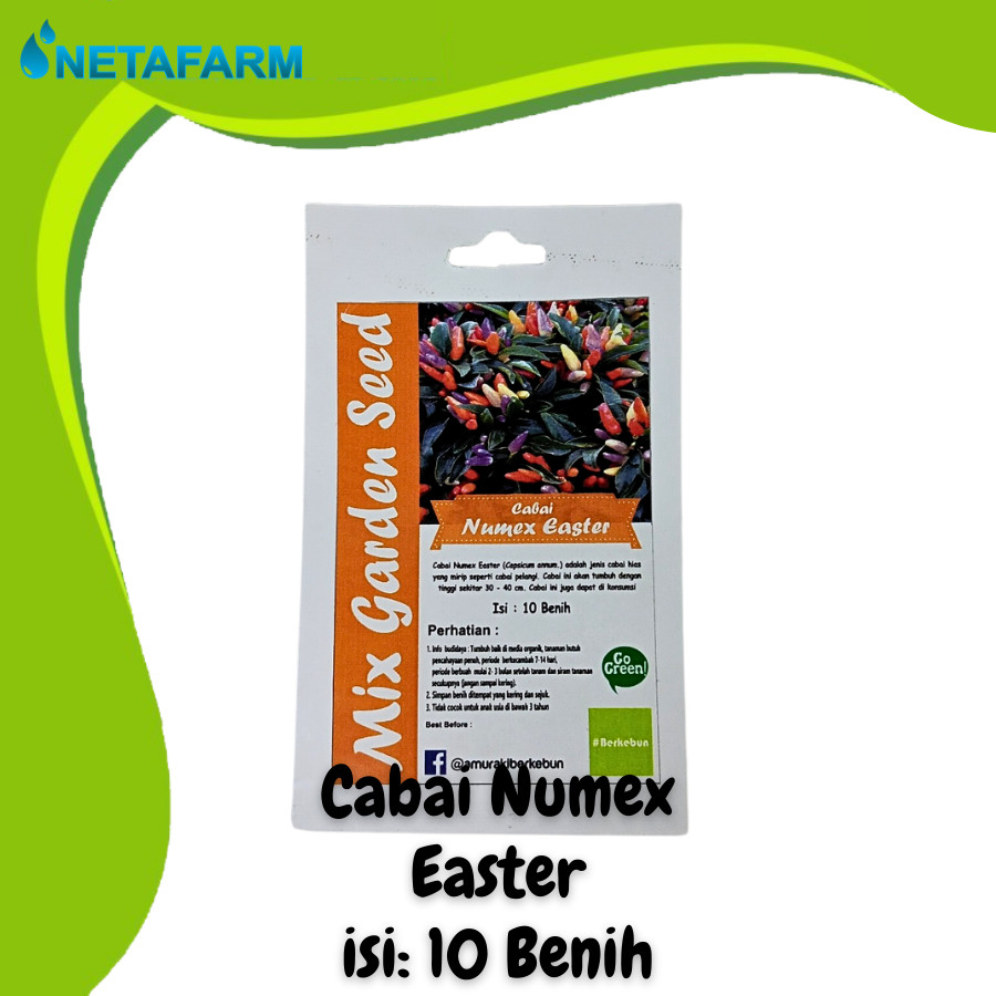 Benih Biji Bibit Cabai Numex Easter Mix Garden Seed - 10 Benih
