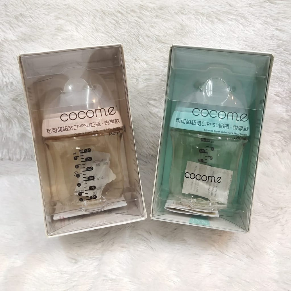 COCOME PPSU Botol Susu Dot Bayi Newborn / Botol Susu Bayi PPSU 180ML BPA FREE / Botol Anak Lucu Termurah
