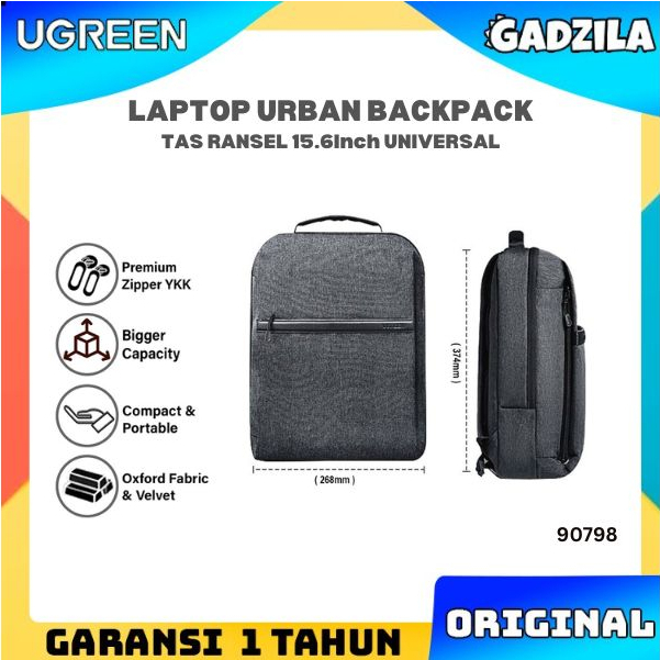 UGREEN Urban Backpack Tas Ransel Universal Multifungsi Up To 15.6&quot; Inch WaterProof Laptop Macbook 90798