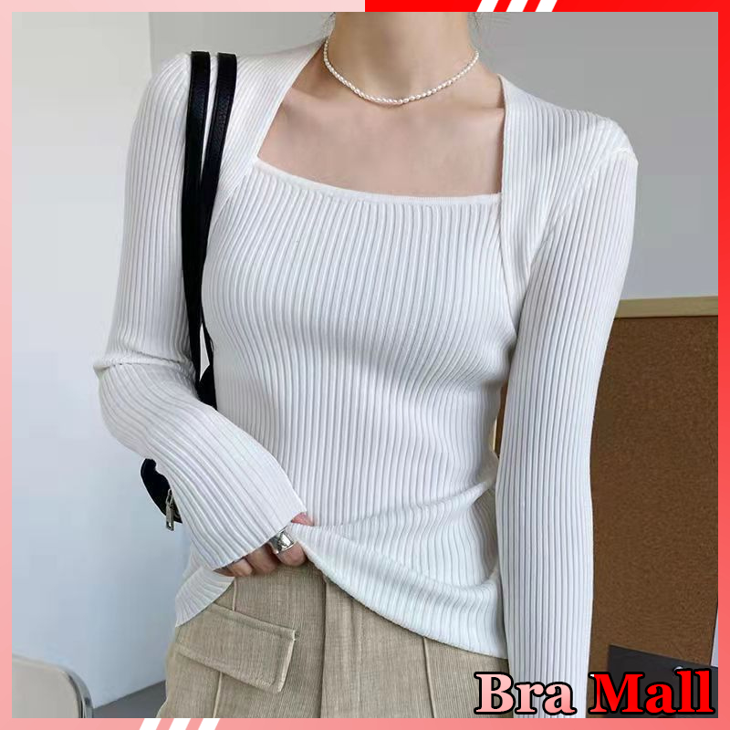 【 Bra Mall 】BJ-034 Pakaian Wanita Inner Rajut Turtleneck Premium Lengan Panjang