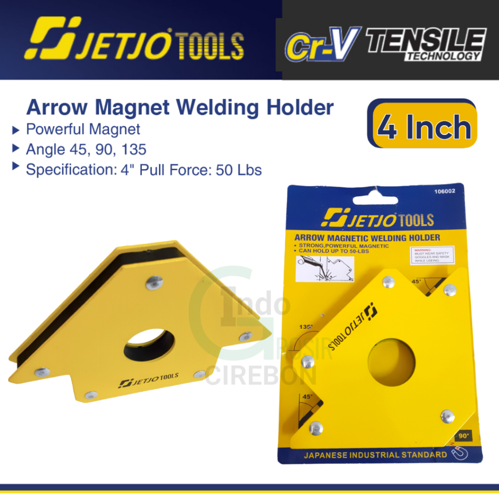 JETJO Siku Las Magnet 4 Inch Magnetic Welding Holder 4&quot; 50 Lbs tukang las