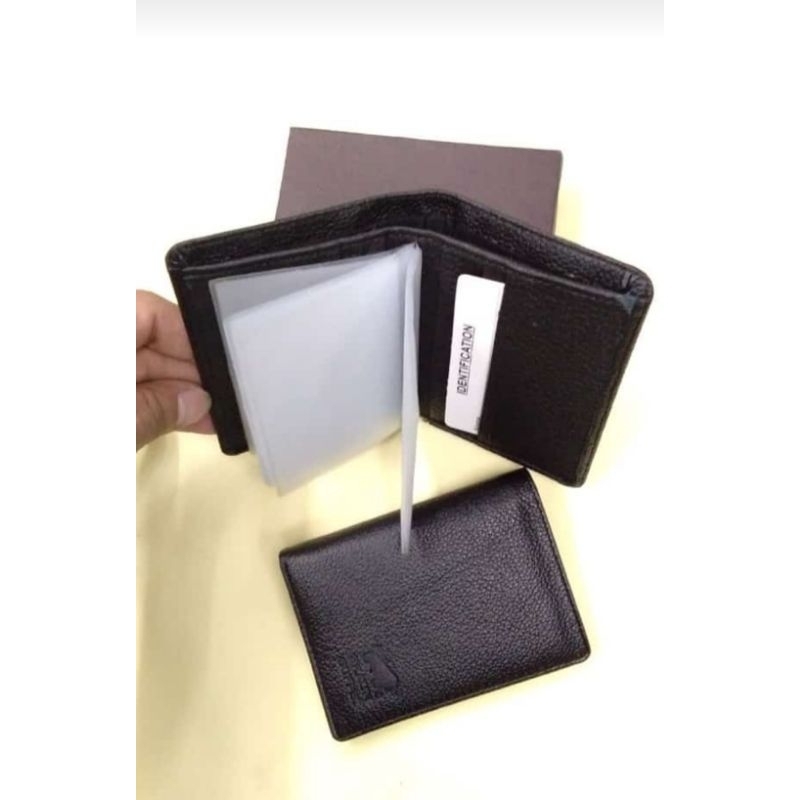 Dompet kartu kulit asli ukuran mini dan simple.
