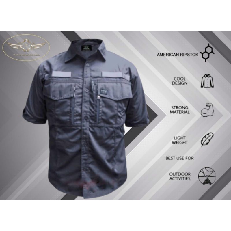 KEMEJA PENDEK TACTICAL W-TAC TERLARIS