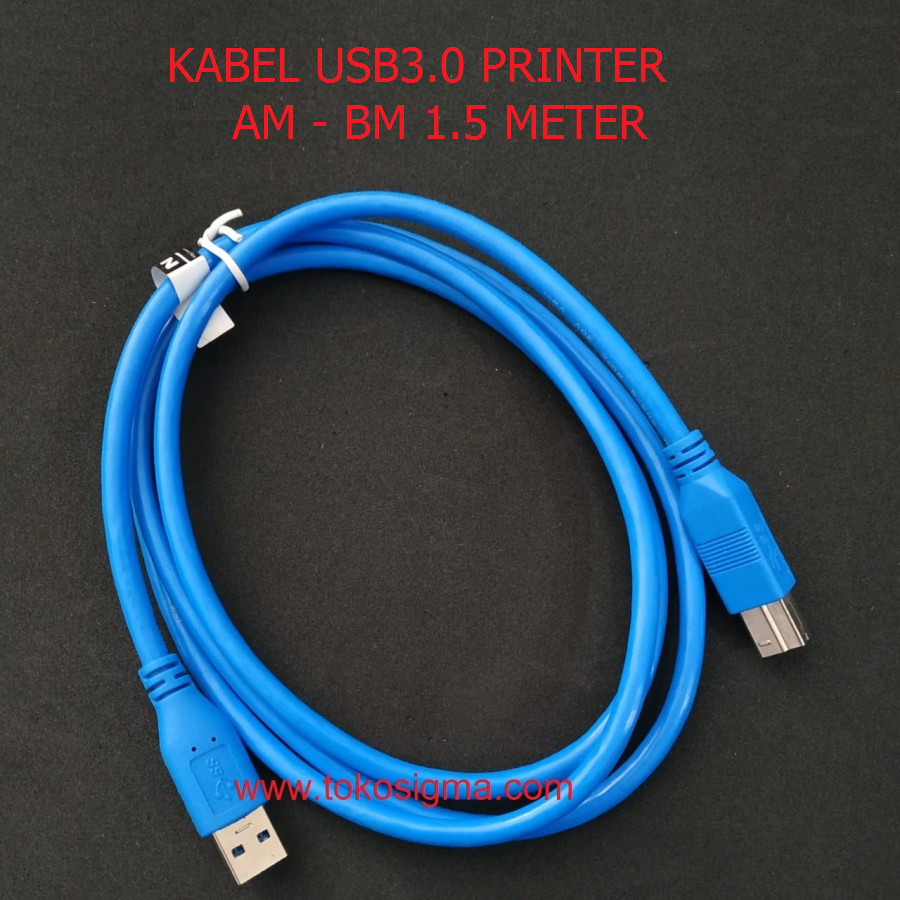 KABEL USB3.0 PRINTER USB VERSI 3.0 SUPER SPEED AM - BM 1.5 METER