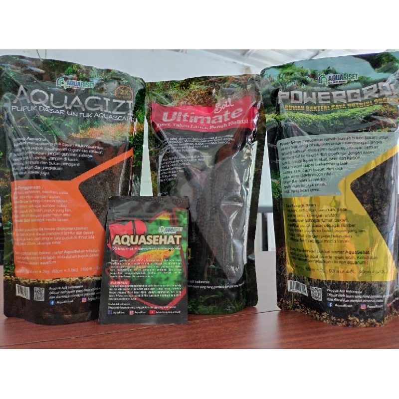 Paket Soil pupuk dasar Rumah bacteri aquascape,paket substrate aquascape ultimate soil Aqua gizi pow