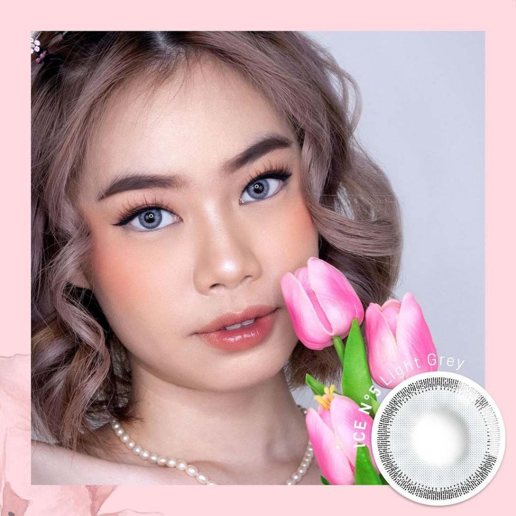 softlens warna ukuran minus Tinggi dan Normal Ice N5 exoticon Warna Light Grey