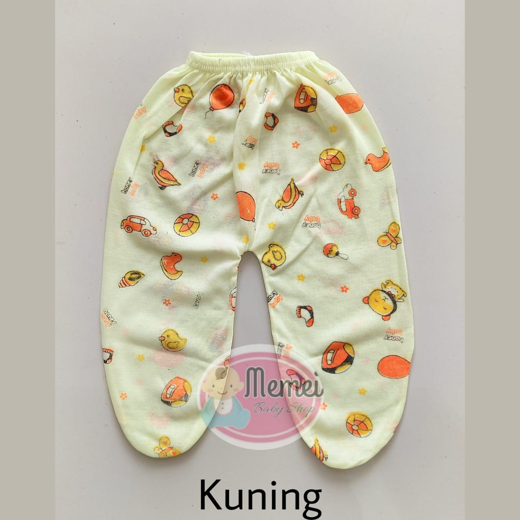 1 LUSIN (12 pcs) Celana bayi panjang TUTUP KAKI WARNA harga grosir