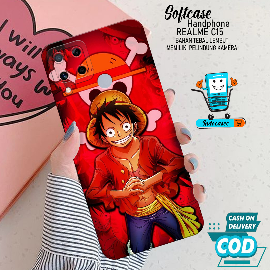Case Hp Softcase Realme C15 Case Hp Realme C15 Silikon Hp Realme C15 Casing Realme C15 Motif Cartoon