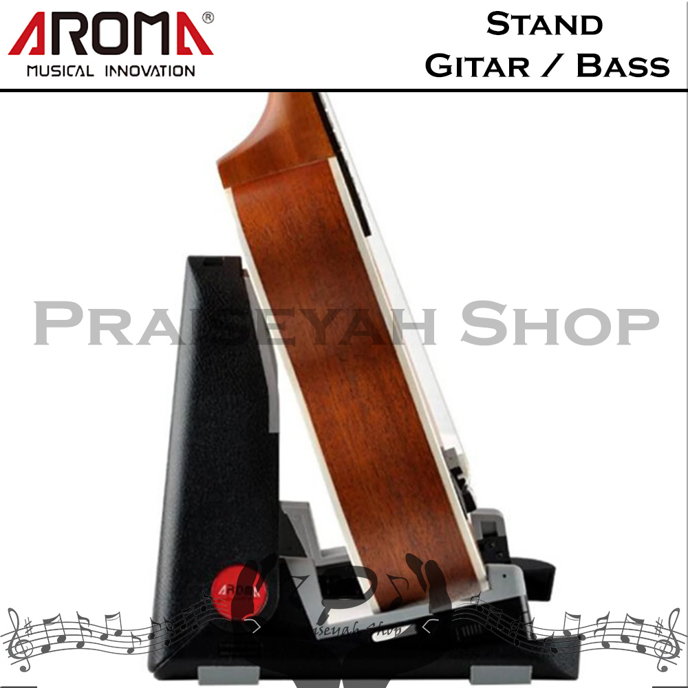 Stand Gitar atau Bass Aroma AGS-01 Akustik dan Elektrik