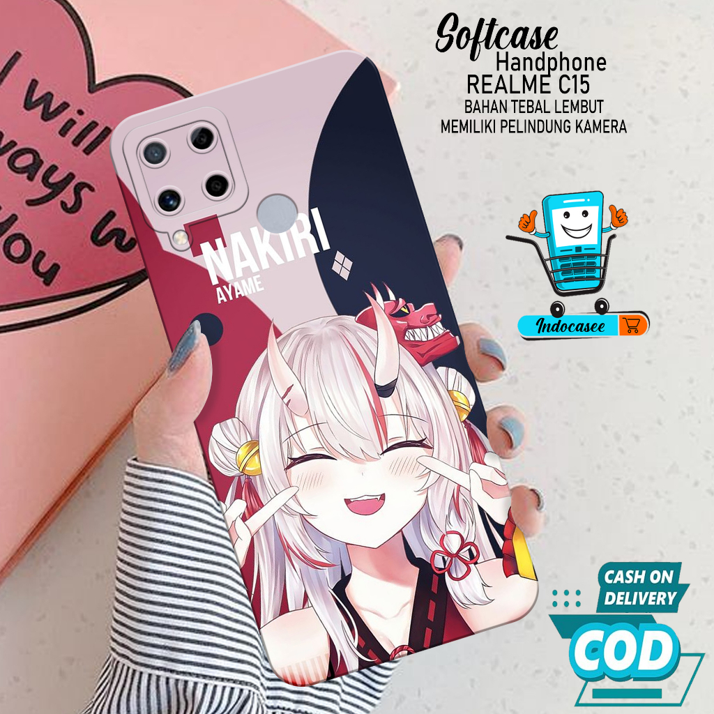 Case Hp Softcase Realme C15 Case Hp Realme C15 Silikon Hp Realme C15 Casing Realme C15 Motif Cartoon