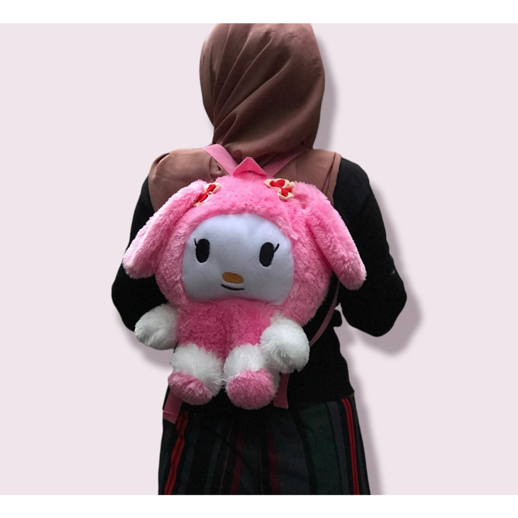 TAS RANSEL MELODY Ransel bulu ransel karakter ransel boneka