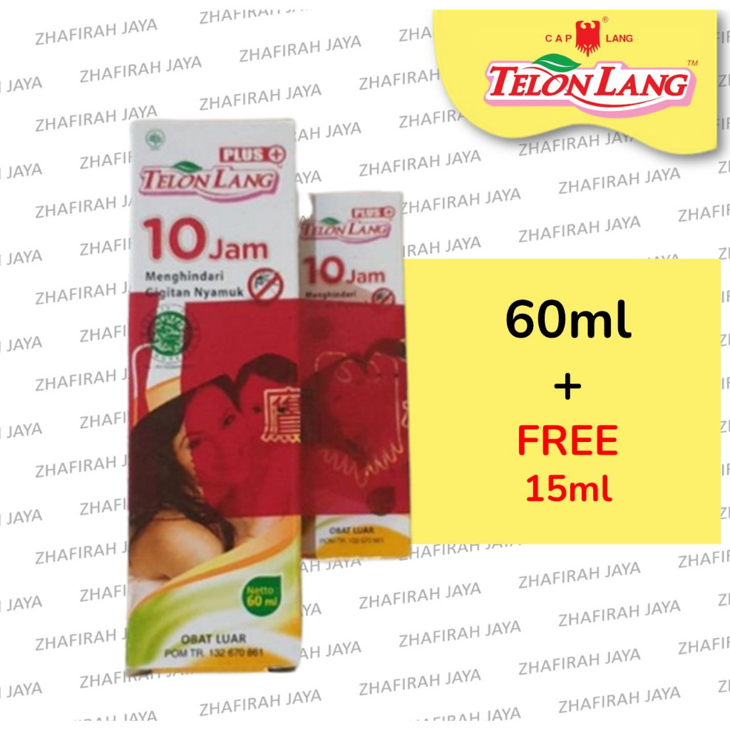 TELON LANG Minyak Telon Banded 60ml free 15ml | Minyak Telon LANG kemasan 60ml + 15ml