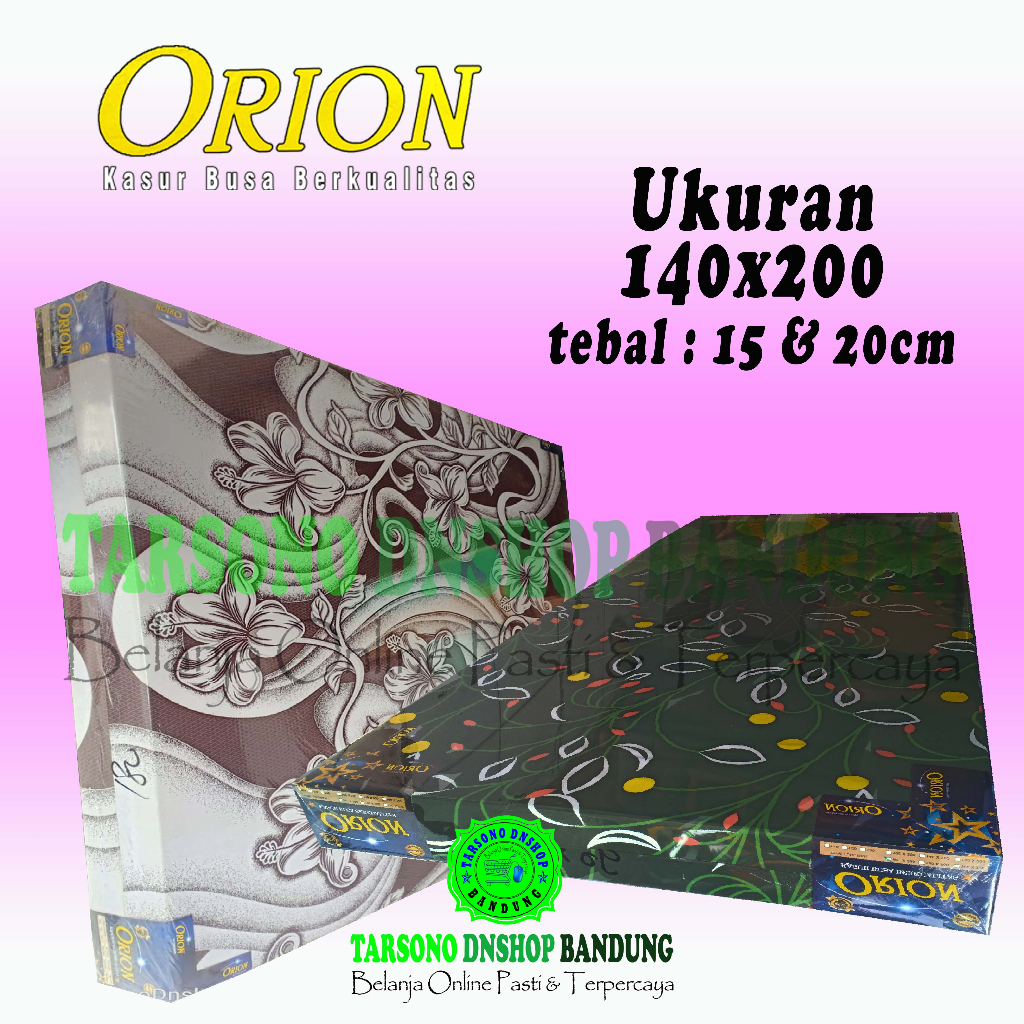 Kasur Busa ORION / Kasur Busa No. 2 Tanggung / Kasur Busa Ukuran 140x200 / Kasur Busa Bergaransi