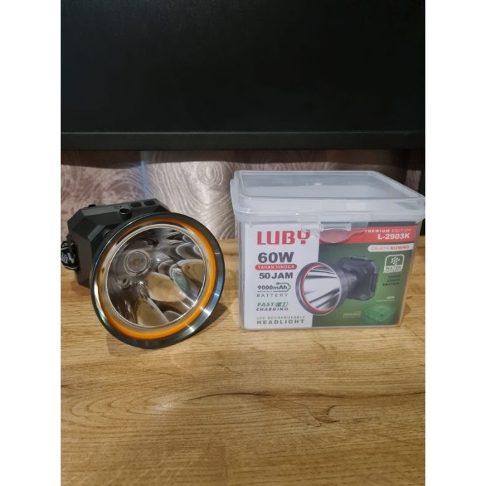 Senter Kepala LUBY 60 Watt L-2903 Almunium Reflektor