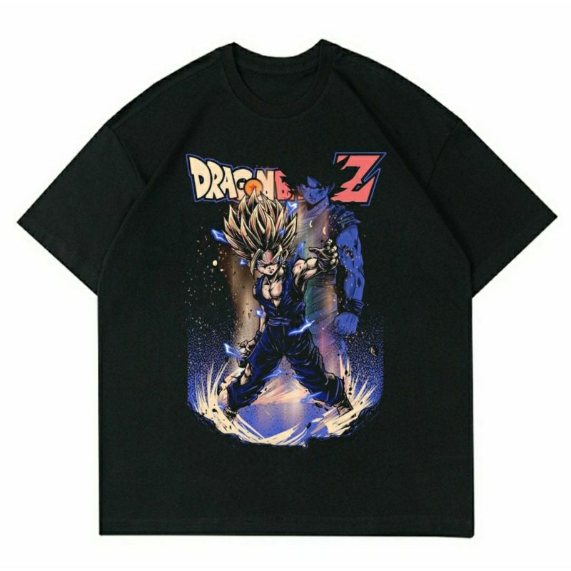BAJU DRAGON BALL Z | T-SHIRT COMICS DRAGON BALL Z BLACK | KAOS BAJU PRIA | KAOS ANIME KARTUN BALL | 