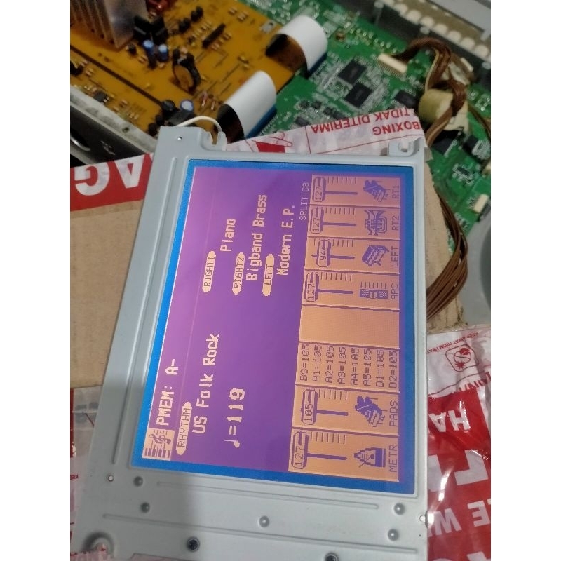 Layar Lcd Keyboard Technics KN 2400 2600 Original Alps