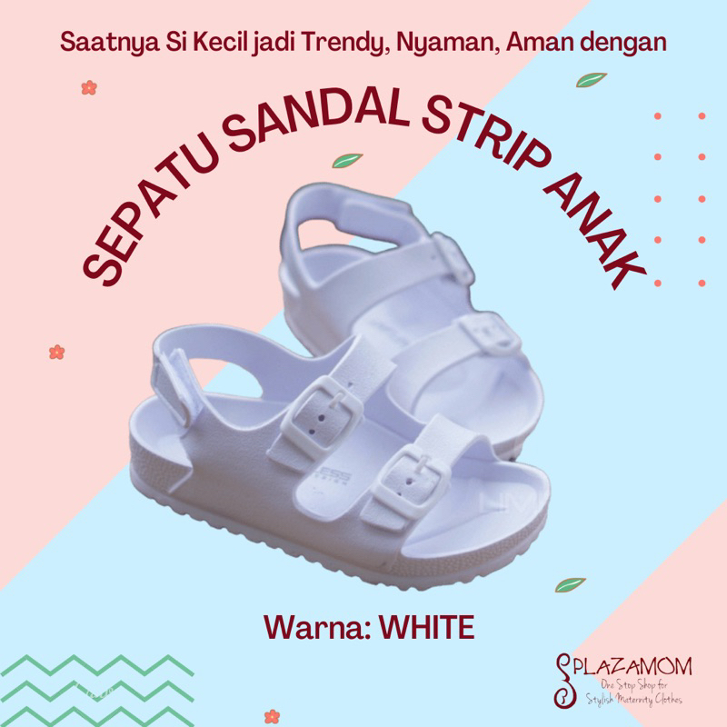 Sandal EVA karet ANAK Gummy Jibbitz stiker mainan boneka Laki Perempuan Unisex Sendal Selop Slippers Slip Strap  Empuk Ringan Anti slip Kualitas Premium Nyaman Bisa untuk outdoor indoor trendy stylish