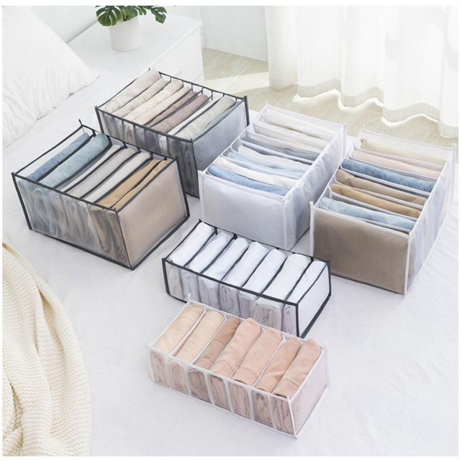 SHOPELLO - Storage Sekat Pakaian Organizer Pembatas Pakaian Lemari Storage Celana