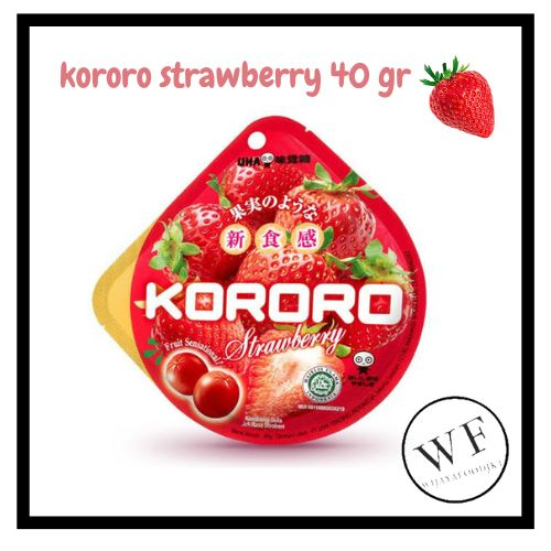 

UHA Kororo Strawberry jelly candy / Permen Jepang rasa Stroberi 40g