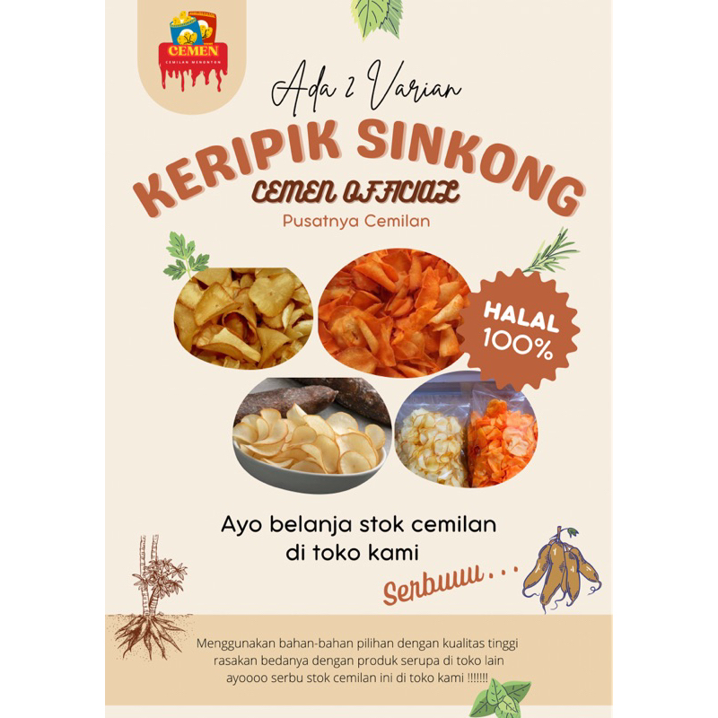 

Keripik Singkong PREMIUM Dengan 2 Varian Rasa ASIN dan BALADO