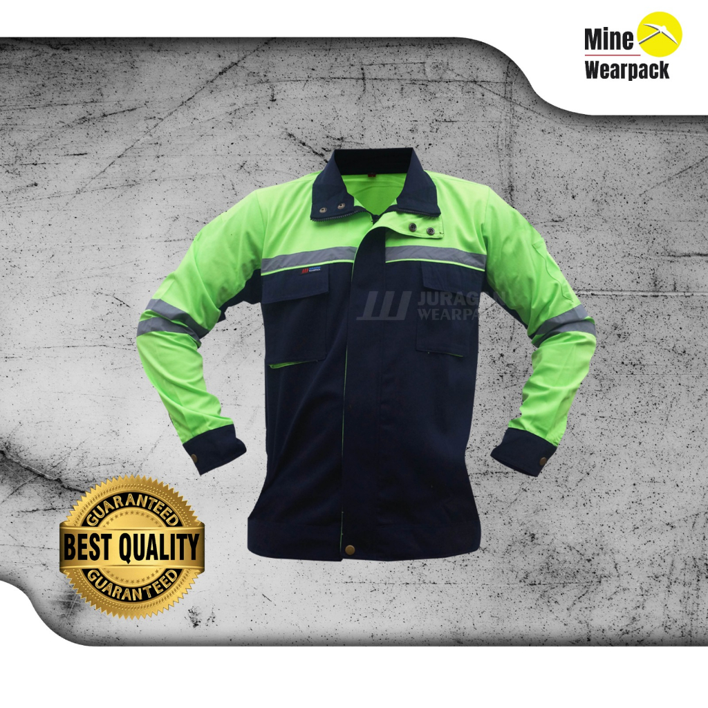 Baju Lapangan Tangan Panjang Seragam Safety Wearpack Kerja Tambang Operator Semi Jaket Produk Origin