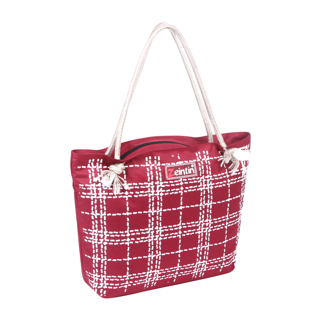 Zeintin - Tas Totebag Kekinian Motif Lucu Penutup Resleting Totebag Tali Sumbu  ZEINTIN DM