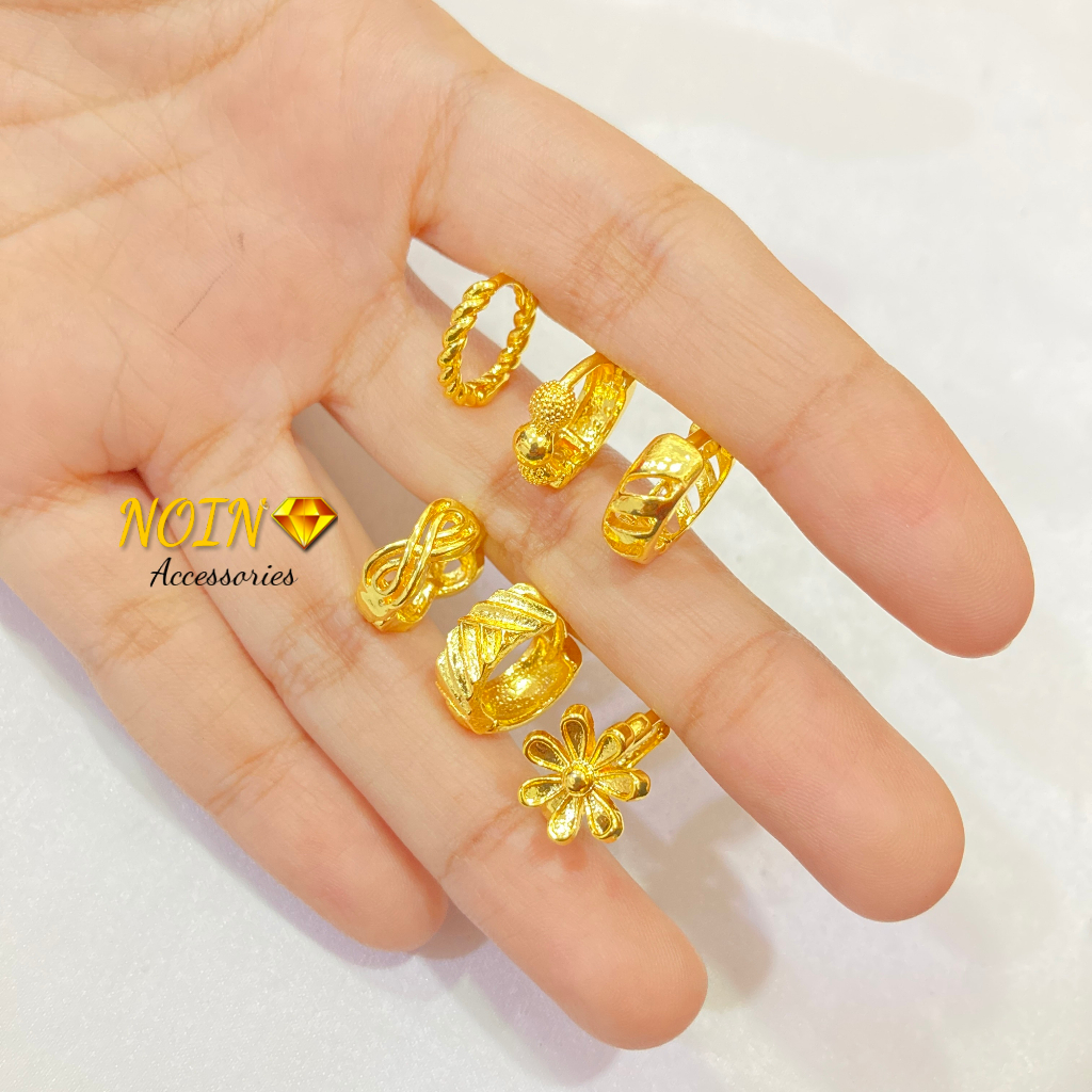 Anting Jepit / Anting Catok Warna 24 Karat Polos Lapis Emas Korean Style