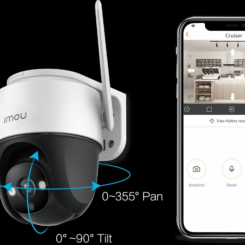 CCTV IMOU Cruiser 4G IP Camera Full Color Night Vision - Sim Card ready GARANSI RESMI