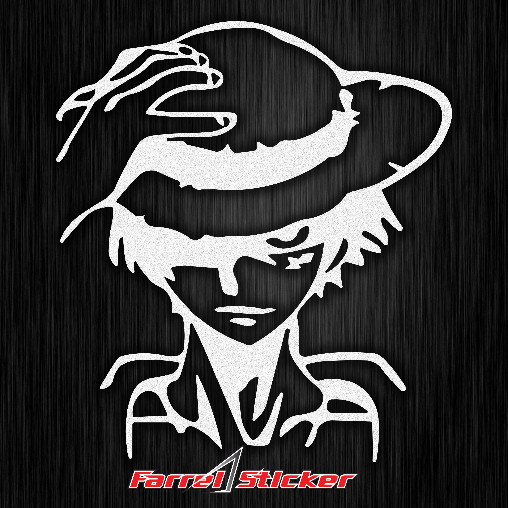 STIKER LUFFY TOPI STICKER ONE PIECE CUTTING