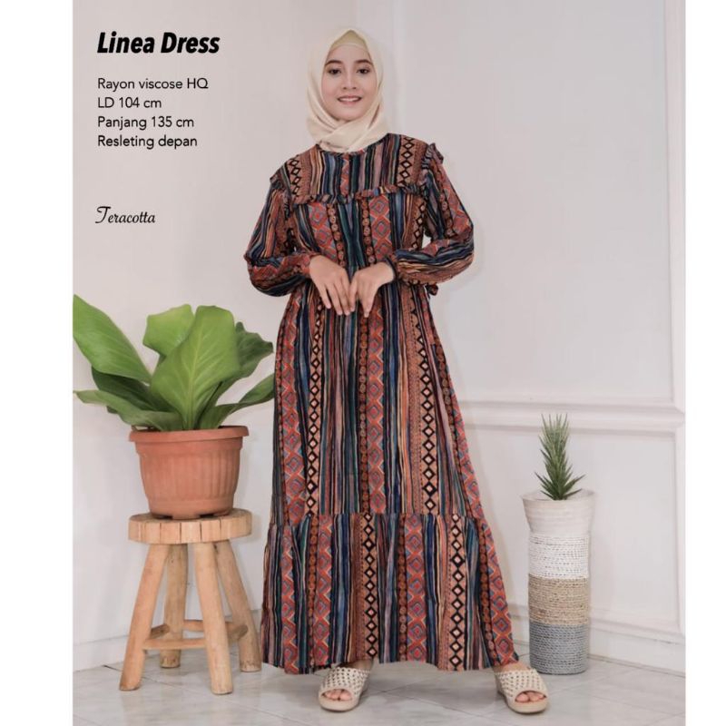 Gamis Rayon Viscose - Linea Dress //JF853