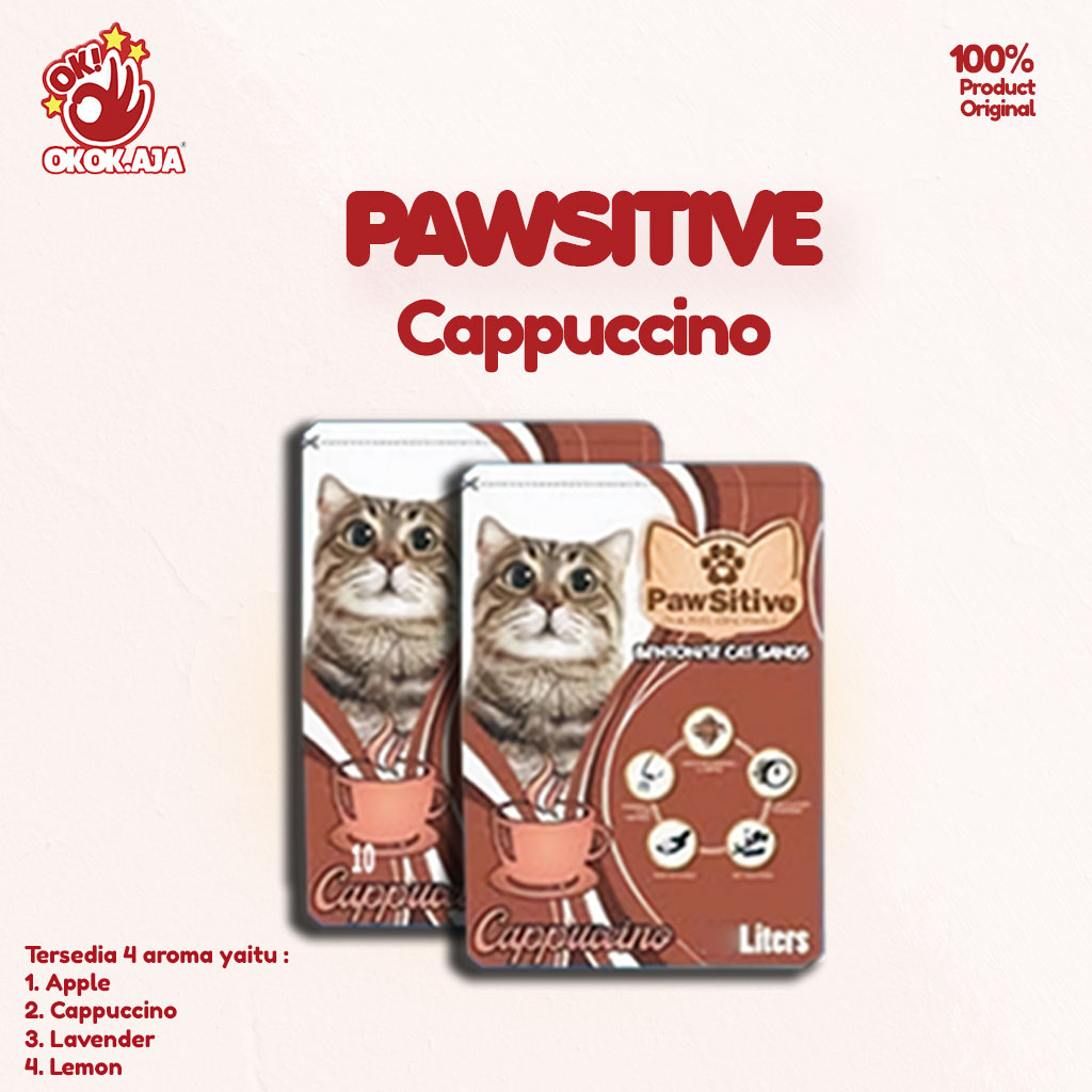 PAWSITIVE 10L Pasir kucing gumpal wangi  ( GRAB GOSEND )