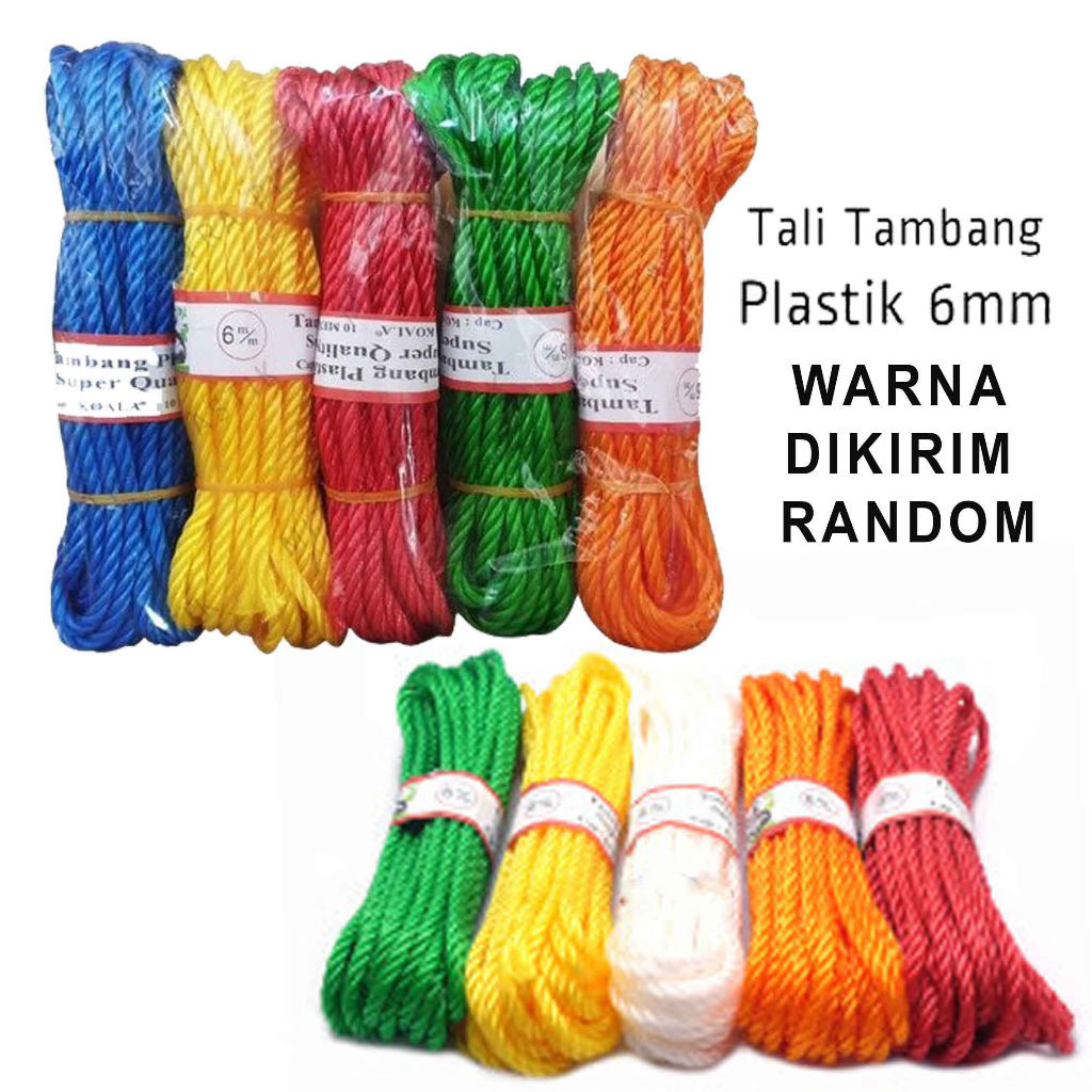 Tambang Plastik / Super Quality / Tambang Serbaguna / Tambang Warna-Warni
