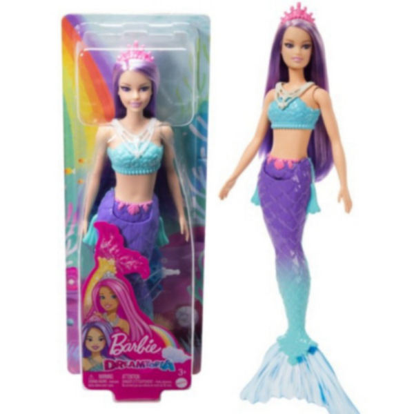 

Unik Boneka Barbie Mermaid Dreamtopia Pale Doll With Purple Hair Berkualitas