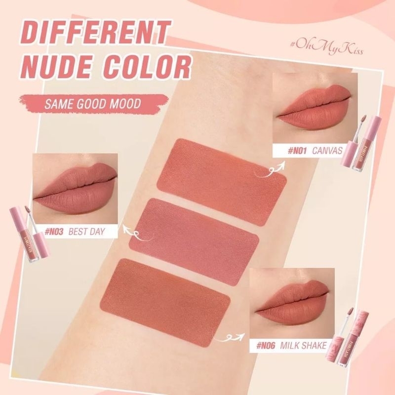 PINKFLASH Lip Matte Waterproof Lipstik Lembut Tahan Lama Lipmatte