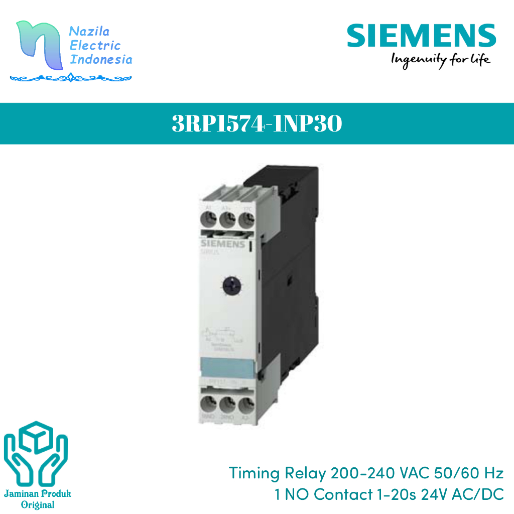 Siemens 3RP 1574 / 3RP1574-1NP30 Timing Relays 220V