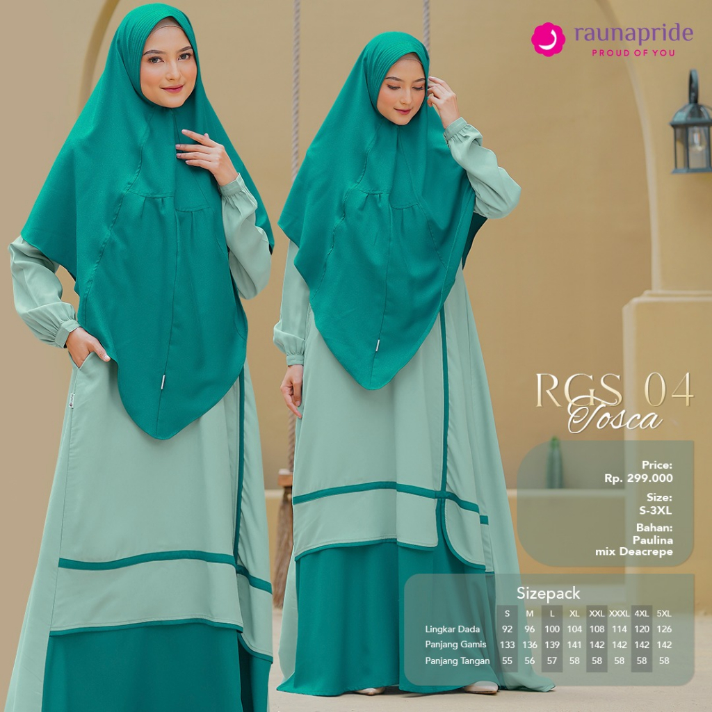 Set Gamis Dan Hijab || BY Rauna