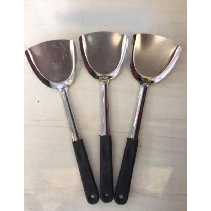 Sodet Stainless / Sodet ABD Stainless Steel Gagang Hitam